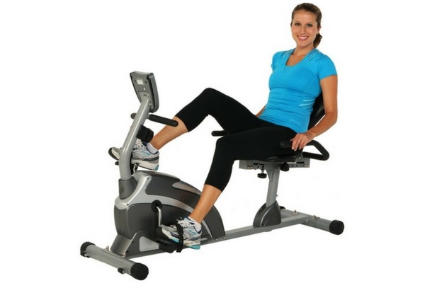 Exerpeutic 1000 High Capacity Magnetic Recumbent Bike With Pulse Wider Seat Extended